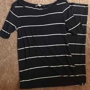 Striped Ann Taylor LOFT maxi dress